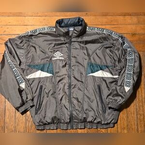 VTG 90s Umbro Lined Nylon Windbreaker XL